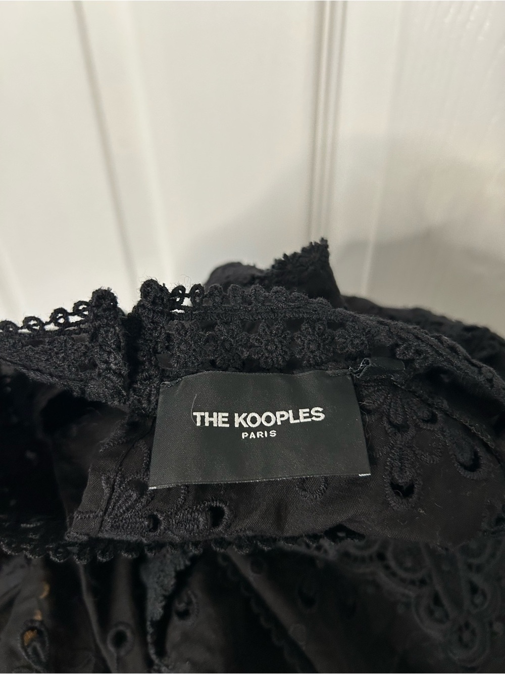 The Kooples Solar Flowers Cotton Broderie Top - Picture 8 of 12